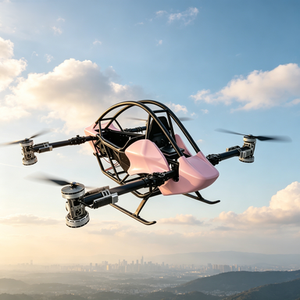 Nuevo Avión Ultraligero T-MOTOR de Fibra de Carbono Ligero, Monoplaza, con Alas Rotatorias, Impulsado por Batería, de Despegue Vertical - Product Image 5