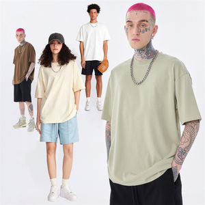 Logo personnalisé T-shirt homme 100% coton 260 GSM T-shirt vierge tricoté lourd - Product Image 3