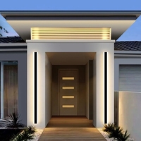 Applique murale extérieure étanche IP65 pour jardin, garage, maison, patio, bande LED linéaire longue RGB RGBW blanc chaud