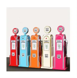 Hot sale Custom logo Metal Pop Craft Vintage Retro Fire Chief Gas Pump Decor Model Cabinet Metal Bar Shop Decoration