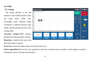CFiber Optic de alto rendimiento Nuevo OTDR Pantalla a color de 7 pulgadas Marca China OTDR Generar PDF Un clic - Product Image 3