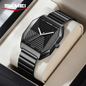 Montre à quartz lumineuse étanche, dernière version, fabrication OEM ODM, bracelet en acier inoxydable, montres à quartz minimalistes pour hommes - Product Image 6
