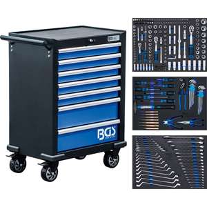 BGS <b>Workshop</b> Trolley 7 <b>Drawers</b> with 263 Tools - Product Image 1