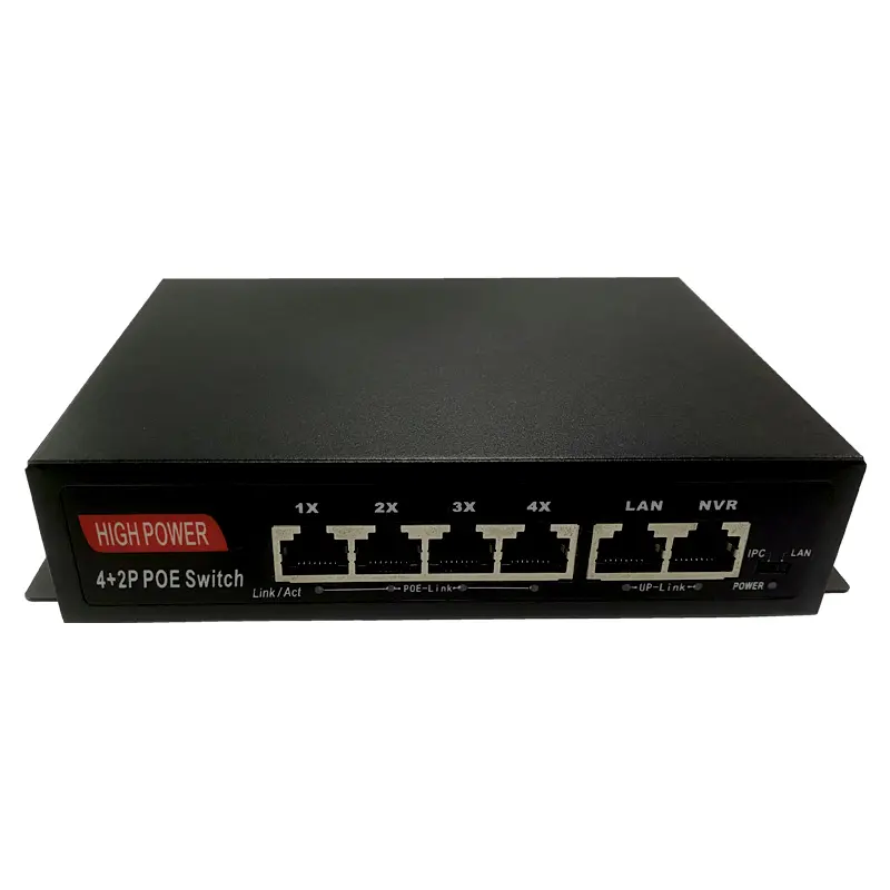 Poe Switch 4 Poorten 48V Ethernet Switch Poe Ieee802.3af/Op Geschikt Cctv, Nvr