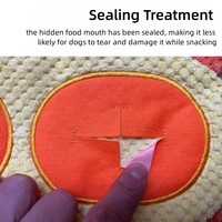 Jouet interactif pour chien au design de canard couineur, avec compartiments pour cachettes de friandises et poches olfactives
