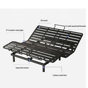 Base de Cama Multifunción Inteligente con Elevación Remota y Soporte Lumbar, Directo de Fábrica 05, Para Hoteles y Hogares - Product Image 4