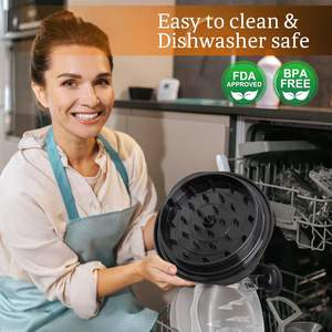 Triturador de Carne de Plástico de Grado Alimenticio Mejorado al por Mayor con Tapa Transparente y Plato Desmontable Ecológico - ¡Nueva Llegada! (Para Pollo) - Product Image 3