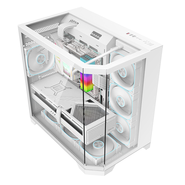 OEM New Design Tempered Glass Gaming Case ATX M-ATX Mid Tower Gaming Cabinet PC Computer Case