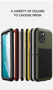 LOVE MEI potente custodia in metallo per <span class=keywords><strong>Iphone</strong></span> 17 16 15 14 13 <span class=keywords><strong>12</strong></span> Pro Max / 13 <span class=keywords><strong>Mini</strong></span> / 14 + custodia in alluminio antiurto con vetro temperato - Product Image 6