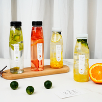 Botol Jus PET Transparan 300ml 500ml Kemasan Kosong Food Grade untuk Minuman Teh Susu