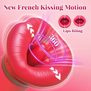 Vibrateur à succion et à poussée pour femmes, stimulateur de mamelons et de clitoris, œuf vibrant puissant, suceur de clitoris à léchage de langue, jouet sexuel, godemiché - Product Image 3