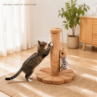 Grattoir à chat pliable en liège grand format, durable et robuste, écologique, antidérapant, design remplaçable, cadeau idéal pour toutes les occasions
