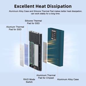 Carcasa Externa de Aluminio Tipo C para Unidad de Estado Sólido PCIE, Compatible con OEM, USB3.<span class=keywords><strong>2</strong></span> Gen <span class=keywords><strong>2</strong></span> 20Gbps, Nvme M.<span class=keywords><strong>2</strong></span> SSD - Product Image 4