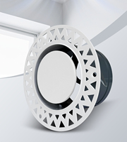 Diffuseur de plafond encastré invisible sans cadre pour air frais, rond, réglable, en ABS, grille décorative pour conduit d'admission