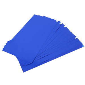 30 couches de film PE tapis collant jetable bleu anti-dérapant pelable style uni - Product Image 5