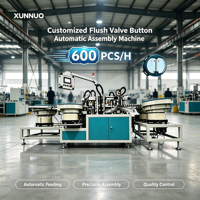 Máquina de Ensamblaje Automática con PLC y Motor, Solución Personalizada, Botón de Válvula de Descarga, Equipo Industrial XUNNUO, Multivoltaje