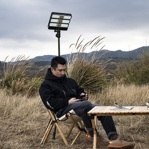 Lámpara de Trabajo LED Recargable a Prueba de Agua con Energía <span class=keywords><strong>Solar</strong></span> y Batería, Trípode Ajustable para Jardín, Camping, Senderismo y Escalada - Product Image 5