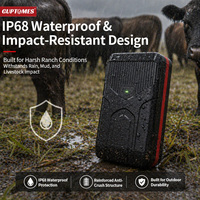 Guptomes S8-P 15000 мАч Специализированный GPS-трекер для скота, водонепроницаемый IP68, с защитой от кражи и оповещением о выходе за геозону для овец, коров, быков