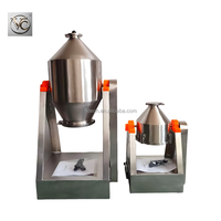 Mélangeur conique de laboratoire FKJX en acier inoxydable 304 avec moteur pour le mélange de poudres alimentaires et chimiques, idéal pour les ateliers