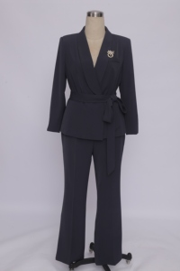 Costumes de travail pour femmes grandes tailles de haute qualité, deux pièces, costumes de bureau pour femmes - Product Image 6