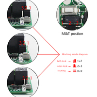 CHJ C70X-1000-4T 12V Modul Relay Plastik Tahan Air 4-Kanal Papan Penerima Jangkauan 1000m Saklar Kontrol Jarak Jauh Nirkabel