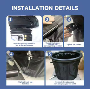 Bak mandi es portabel merek kustom untuk pemulihan, bak terapi terjun dingin Fitness portabel, bak mandi <span class=keywords><strong>SPA</strong></span> es besar - Product Image 6