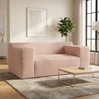 Canapé convertible en tissu éponge haute résilience JISI, fauteuil individuel moelleux au design moderne, respirant et doux pour la peau, idéal pour appartement