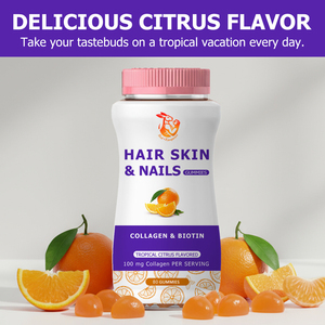 Gummies pour Cheveux, Peau et Ongles en Gros de l'Usine avec Vitamines C, E, Biotine et Collagène pour Favoriser et Renforcer les Ongles - Product Image 2