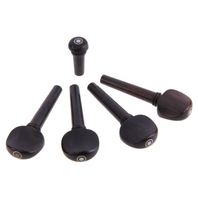 Ebony 4/4 Violin Accessories Kit for Violin Stringed Instrument Accessories 15pcs/set