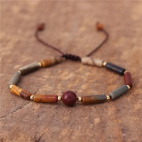 Bohème 4*13mm Tube Turquoise Pierre Naturelle Perles Bracelet Boho Mode Multi Couleurs Jaspe Dainty Bracelet Bijoux Dropship