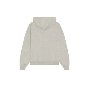 เสื้อฮู้ดซิปผ้าฝ้ายเนื้อนุ่มปักโลโก้แบบกำหนดเองสำหรับผู้ชาย ดีไซน์ฮิปฮอป ผ้าเฟรนช์เทอร์รี่แบบซักแล้ว - Product Image 5