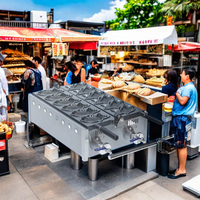 Chauffage électrique, machine Taiyaki, petite machine commerciale à gâteaux de poisson de Taiwan, gaufres à grignoter, crêpes en forme de poisson