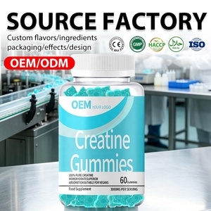 Gomitas de Creatina Personalizadas Directamente de Fábrica, Suplemento Energético para Nutrición Deportiva, Pedido Flexible para Reabastecimiento de Stock - Product Image 1