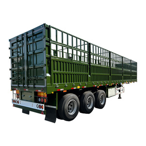 รถบรรทุกขนส่งปศุสัตว์ รถพ่วงม้า รถขนส่งสัตว์ รถพ่วงกั้นรั้ว รถพ่วงกั้นรั้วแบบมีผนังด้านข้าง - Product Image 4