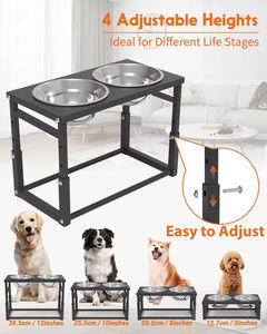 Ayarlanabilir yükseklik taşınabilir köpek kase tutucu demir Quadrilateral Metal orta büyük köpekler kediler için otomatik özelliği ile <span class=keywords><strong>Pet</strong></span> besleyici - Product Image 6