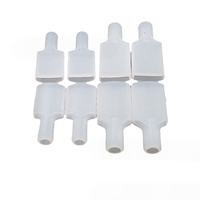 Manchon en silicone personnalisé pour bande lumineuse néon, connecteur à long bec, connecteur en silicone pour bande lumineuse LED courbée