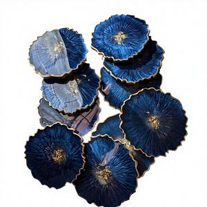 Sous-verre en résine Art Déco fait main de haute qualité avec motif vertical pour mariage, maison et bureau à très faible coût - Product Image 1