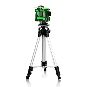 Tripé 12 linha 3d verde nivelamento automático rotativo automático sem fio laser fixo espelho Dumpy nível construção ferramenta