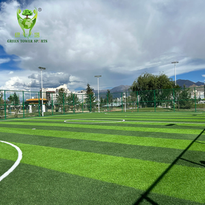Terrain de football futsal, stade sportif, gazon artificiel vert, gazon <span class=keywords><strong>hybride</strong></span>, gazon synthétique, <span class=keywords><strong>pelouse</strong></span> épaisse avec trous de drainage - Product Image 6