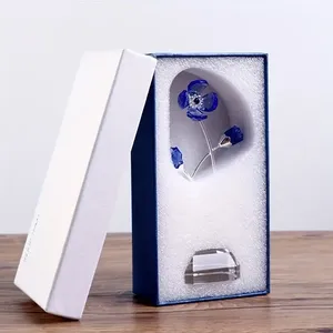 뜨거운 판매 친환경 크리스탈 네잎 클로버 상감 기술 맞춤형 디스플레이 조각 장식 선물 독특한 장인 정신 - Product Image 5