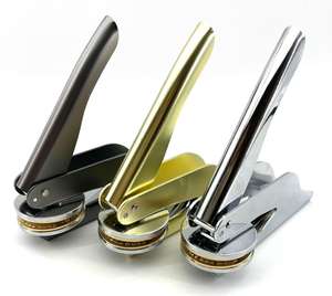 Sello Personalizado para Sobres de Boda, Sello en Relieve de Acero Inoxidable de Alta Calidad con Mango de Presión - Product Image 2