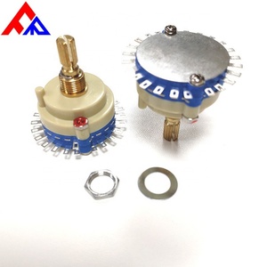 Nuevo Interruptor Rotatorio y Selector de Metal Personalizado con Eje Ondulado de 29mm, Monopolar, Doble Capa, 24 Posiciones - Product Image 3