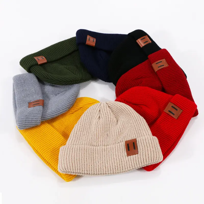 Fall/winter Knitted Knitted Yarn Beanie For Men And Women Burst Hats Pullover Hats For Warmth