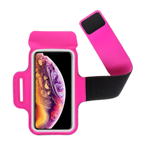 Custom Men's Women's Fashionable Waterproof Zipper Closure Nylon <b>Wrist</b> Running Jogging Arm <b>Bag</b> for Mobile Phones Anti-Sweat - Product Image 3