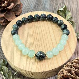 Pulsera de Piedra Natural con Cuentas de Vidrio Coloridas, Geometría Sagrada, Exportador Profesional Experimentado, Inspección de Terceros - Product Image 3