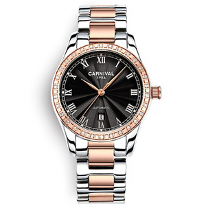 Reloj mecánico automático para mujer, reloj de lujo resistente al agua de acero inoxidable de 33mm para mujer, reloj mecánico para mujer - Product Image 3