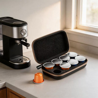 Étui de rangement pour capsules de café en EVA rigide, portable, pour voyage, organiseur de dosettes de café