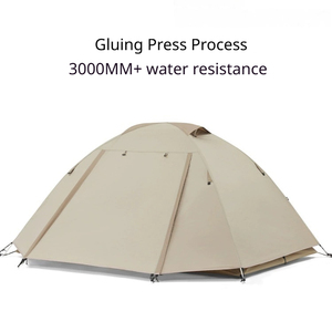 Carpa Ligera para Motocicleta, Impermeable, para 2 Personas, con Poste de Aluminio 7001 de 3000 mm, Compacta, para Excursionismo, Supervivencia al Aire Libre - Product Image 1