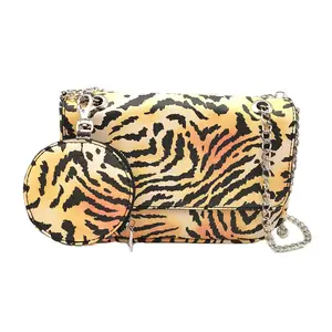 Alibaba bán buôn thời trang thanh lịch Leopard in túi xách phụ nữ sang trọng túi xách nhỏ Vai Túi cho phụ nữ 2024 3096