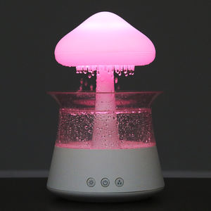 Humidificador de Aire con Luz Nocturna de Hongo Colorido, Humidificador de Nube con <span class=keywords><strong>Cascada</strong></span> de Gotas de Lluvia, Difusor de Aire con Efecto de Agua de Lluvia - Product Image 3